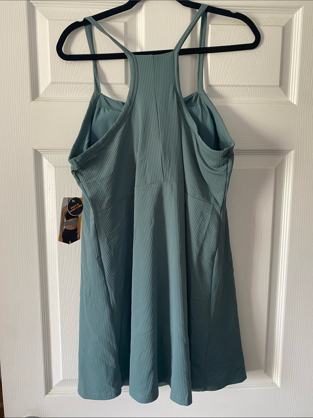 Avia Strappy Mini Dress in Teal Green - Picture 3 of 6